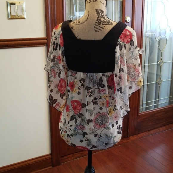 Urban Outfitters drapey floral shirt - Picture 4 of 6